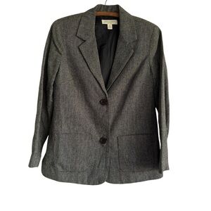 Appleseeds Silk Fall Tweed Office Workwear Blazer Women’s Size 6P